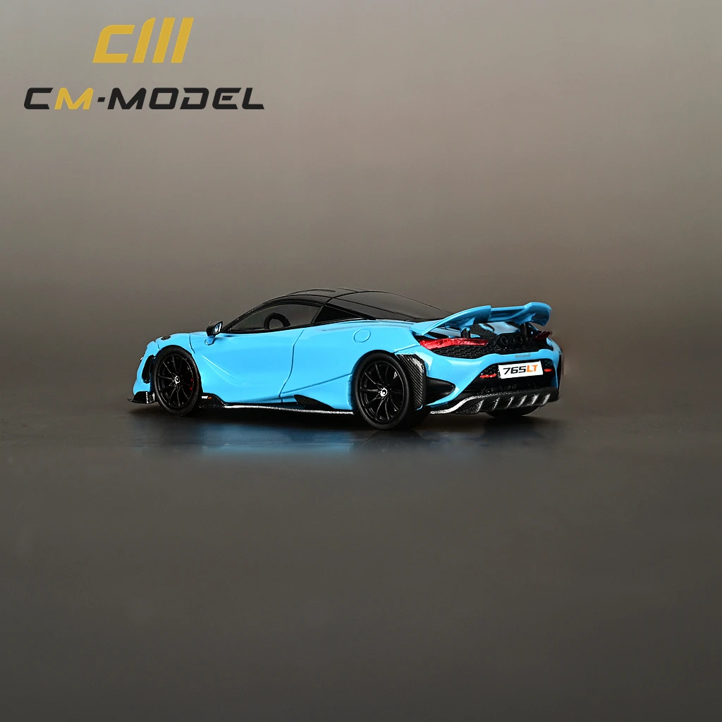 CM 모델 1/64 765LT 모델 자동차 한정판 다이캐스트 슈퍼카 레이싱 카 선물, 소년 소녀 디스플레이 케이스 컬렉션