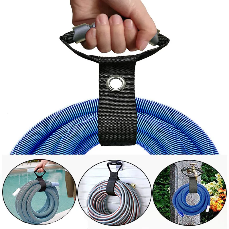 Portable Heavy Duty Storage Straps Belt-Hook Extension Cord Cable Hose Holder Organizer 1Pc with Garage Pool Carrying Hangers cable organizer