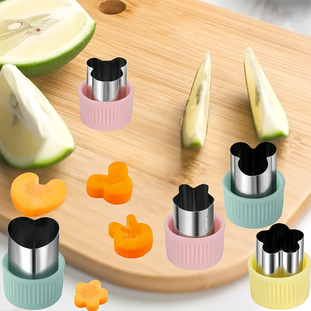 Vegetable Fruit Cutter Machine Set 20PCS Star Heart Cookies Embossing Mold Kitchen Gadgets Fruit Forks fruit slicer,vegetable slicer,vegetable cutter,apple cutter,food slicer