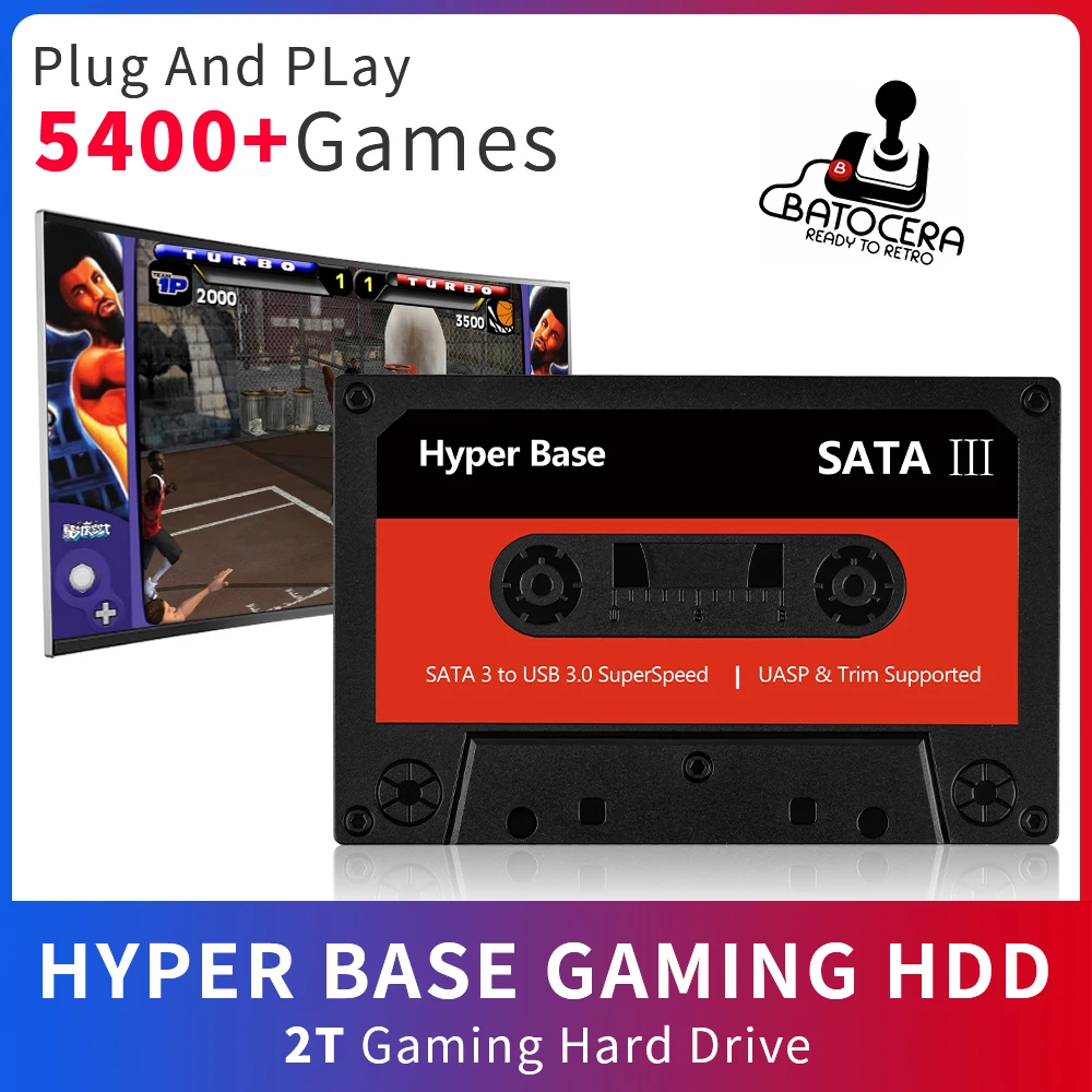 Batocera 2t/500g Hdd Hyper Base Portable External Hard Drive 100/5000