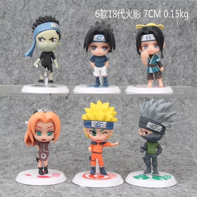 Naruto Anime Action Figurine Modelo, Brinquedos fofos, Figurais Q, Uzumaki,  Kakashi, Uchiha, Sasuke, Itachi, 9cm - AliExpress