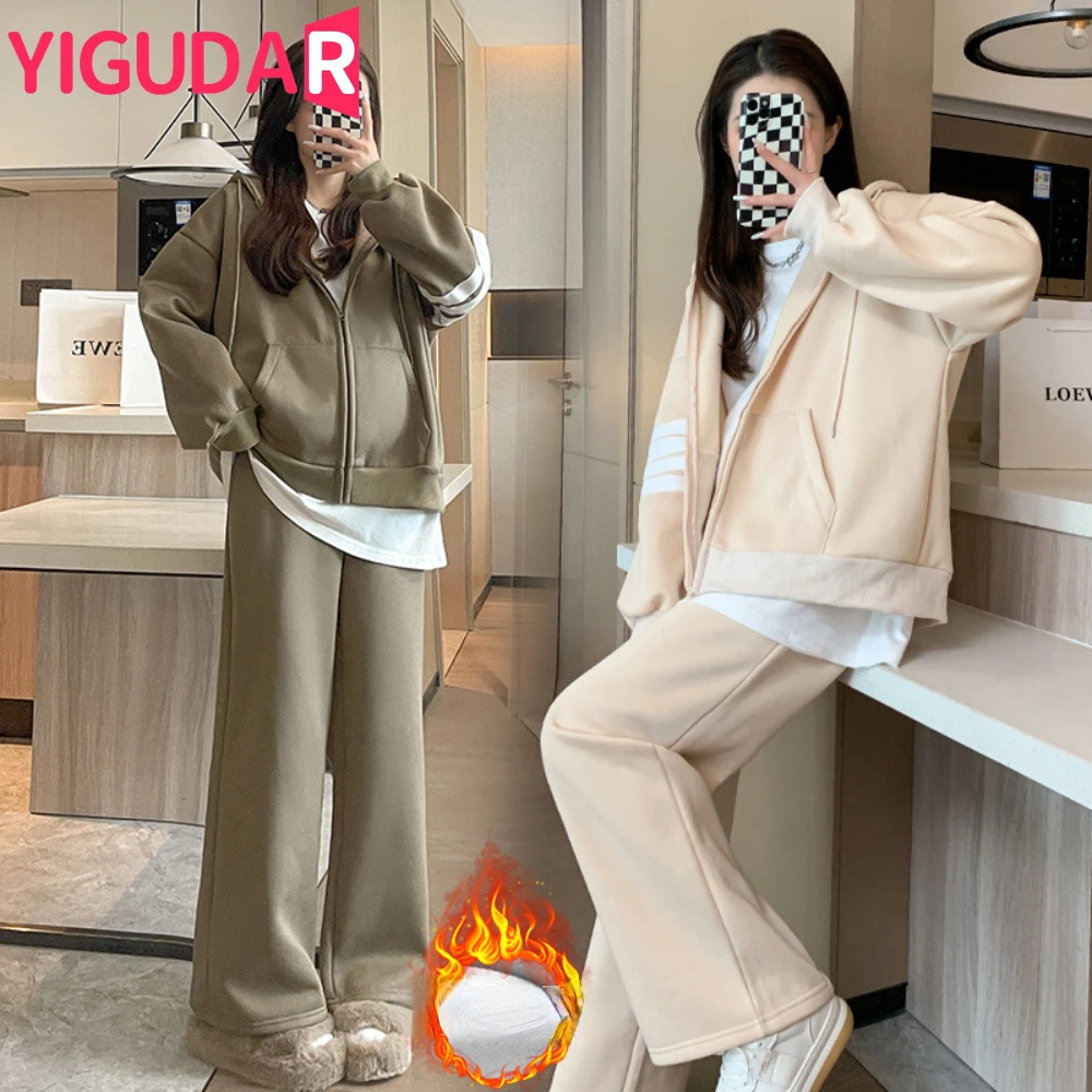 Pregnant Women's Clothes Spring Autumn Maternity Suit Fashion Casual Hoodie and pants Maternity Clothing Sets Pullover Suit