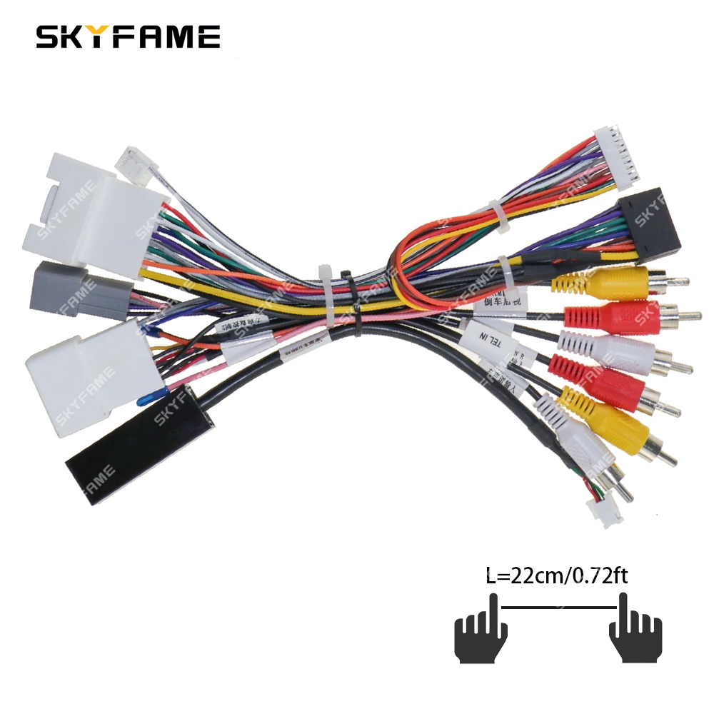 SKYFAME Car 16pin Wiring Harness Adapter Canbus Box Decoder For Mitsubishi Outlander ASX Pajero RP5-MT-002/RP5-MT-102/MT-SS-03B car wire cable adapter