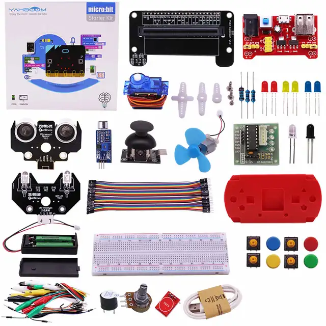 Yahboom Hot Selling Microbit Starter Sensor Kit for Beginner Compatible with V1.5/ V2 Board Robot Programming Toy Kit for Boys 6