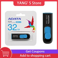High - Capacity ADATA Retractable Capless USB 3.2 Flash Drive (100% Original) - 64 GB