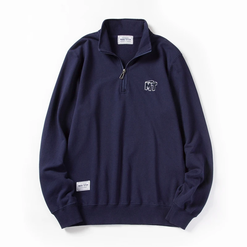 

Мужские осенние толстовки, пуловер, половина молнии, длинный рукав, шнуровка, Хэнли, толстовка с капюшоном, Повседневный пуловер с логотипом MN32302