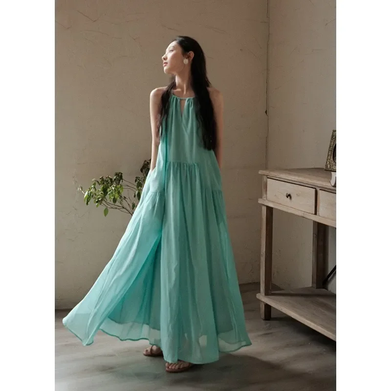 White Hollow Out Fashionable Vacation Dress main image 1