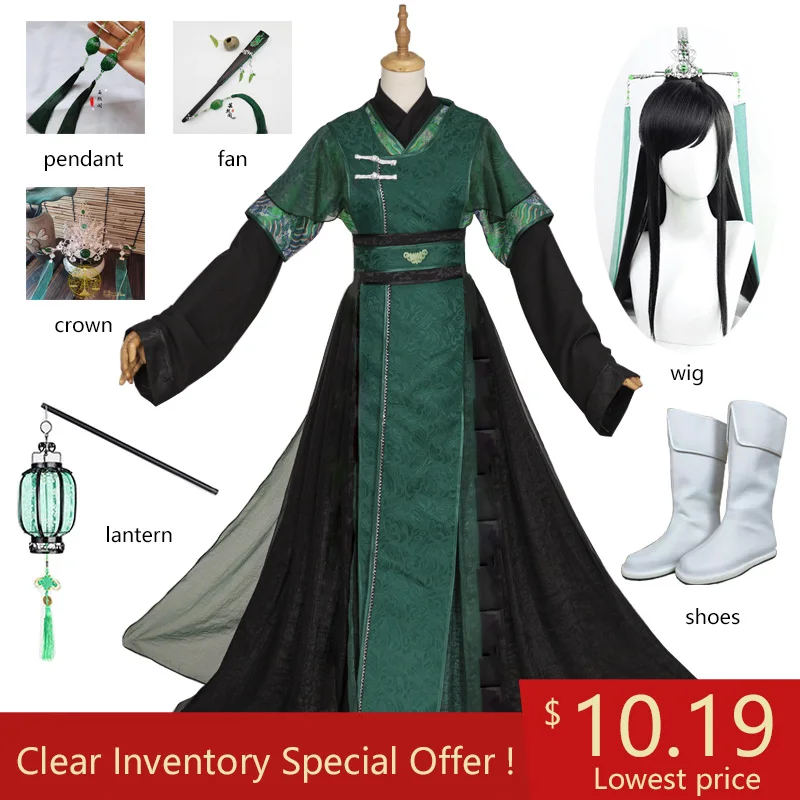 Anime Tian Guan Ci Fu He Xuan Qi Rong Feng Shi Shi Qingxuan Costume Cosplay Qi Rong Parrucca Cosplay Scarpe Prop Per La Festa Di Halloween