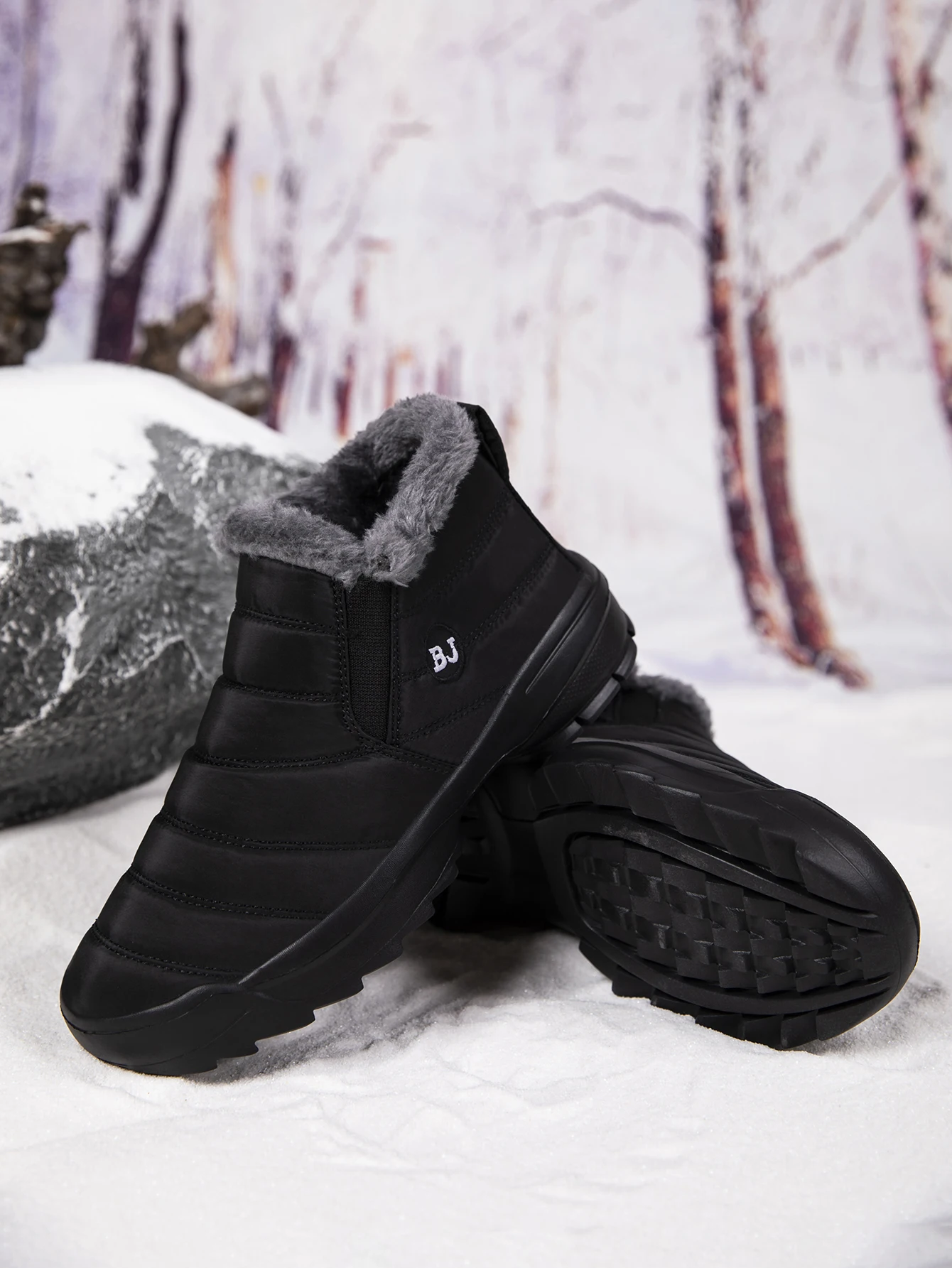 Damen-Winterstiefel, Warme Wanderstiefel, Komfortable Outdoor-Stiefel, Geeignet für Winterliche Outdoor-Aktivitäten, Damen-Schneestiefel – Detail 4