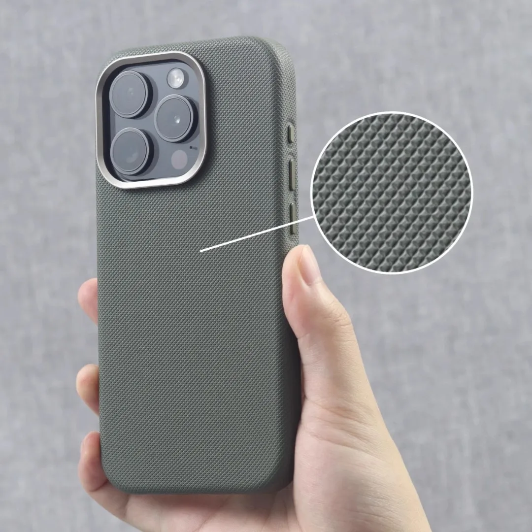 Luxury Diamond Texture PU Leather Magnetic Wireless Charging Shockproof Phone Case