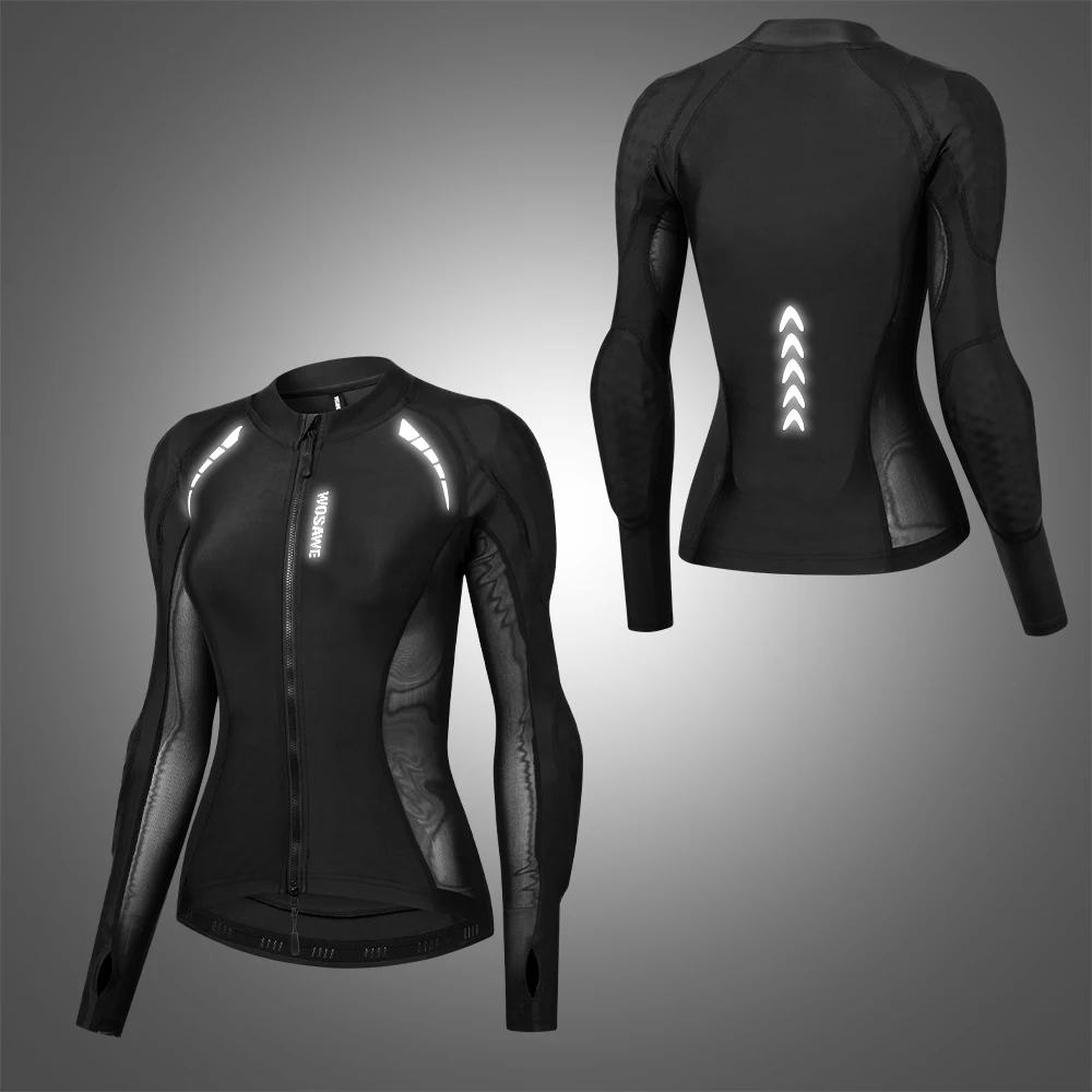WOSAWE Women Motorcycle Jacket CE Certified Summer Armor Protection Jacket Breathable Slim Fit Motocross Racing Shirts Clothing