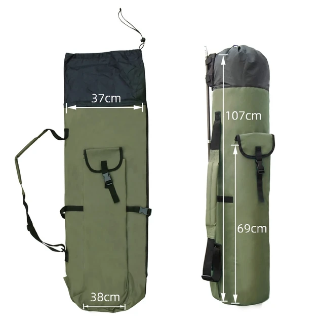 Portable Folded Fishing Rod Bag Multifunction Fishing Tackle Tools Storage  Pack Cylinder Outdoor Fishing Gear Shoulder Bags X336 - AliExpress