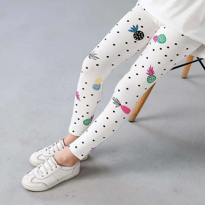 Girls Leggings Kids Casual Floral Pencil Pants Skinny Trousers Teenage Child clothing, girl leggings,girl skirt trousers