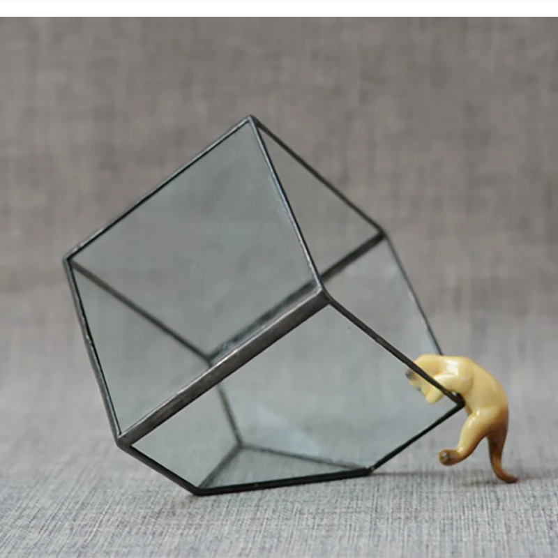 Japanese molecular cuisine artistic conception dishes square glass plates dry ice platters and trays
