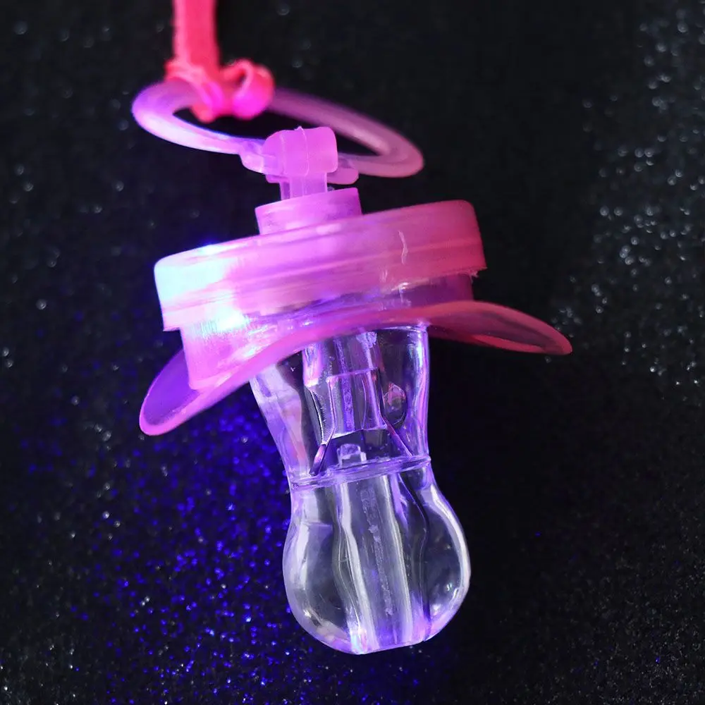 

Light Nipple Whistle Necklace Joke Pacifier Toy LED Pacifier Whistle Nipple Whistle Whistle Pacifier Flashing Pacifier Whistle