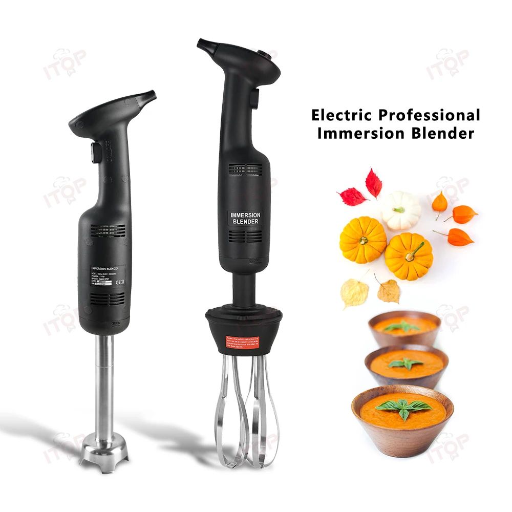 ITOP 270W Handheld Blender Immersion Blender Durable Household Commercial Food Mixer Hand Whisk Egg Beater, Stirring Blade Rod mixer blade protective cover dough kneading head seam guard dough dirt blender durable for thermomix tm5 tm6 baking new dropship