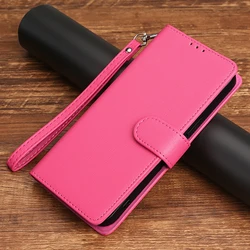 Leather Wallet Book Flip Cover - Elegant and Functional Design for MOTO G8 Power(US) (Rose Red)