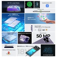 Original HOTWAV Note 13 Pro Smartphone Android 13 6.6'' HD+ 90Hz Refresh Rate 16GB(8+8)+256GB 50MP Camera 5160mAh Cellphone 2