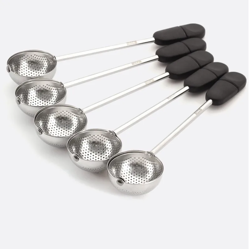 Tea Strainers Stainless Steel Long Handle Tea Drain Filter Mesh Reusable Coffee Maker Teapot Infusers Kitchen Accessories