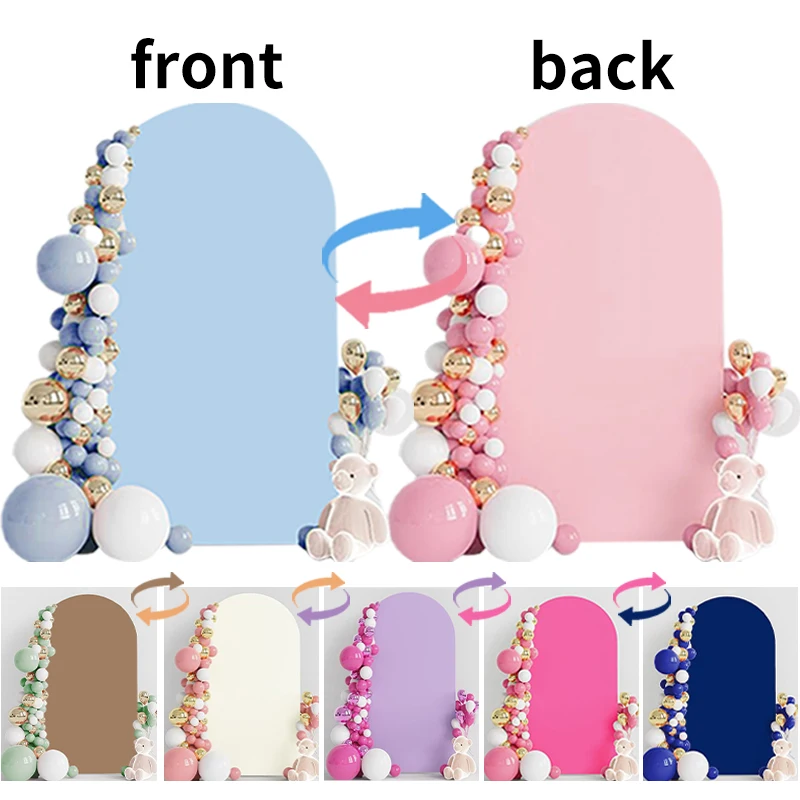 Arch Backdrop Cover Double Sided Arch Backdrop Cover Elastic Spandex Background Wedding Birthday Baby Shower Anniversaire Custom Party Decorations