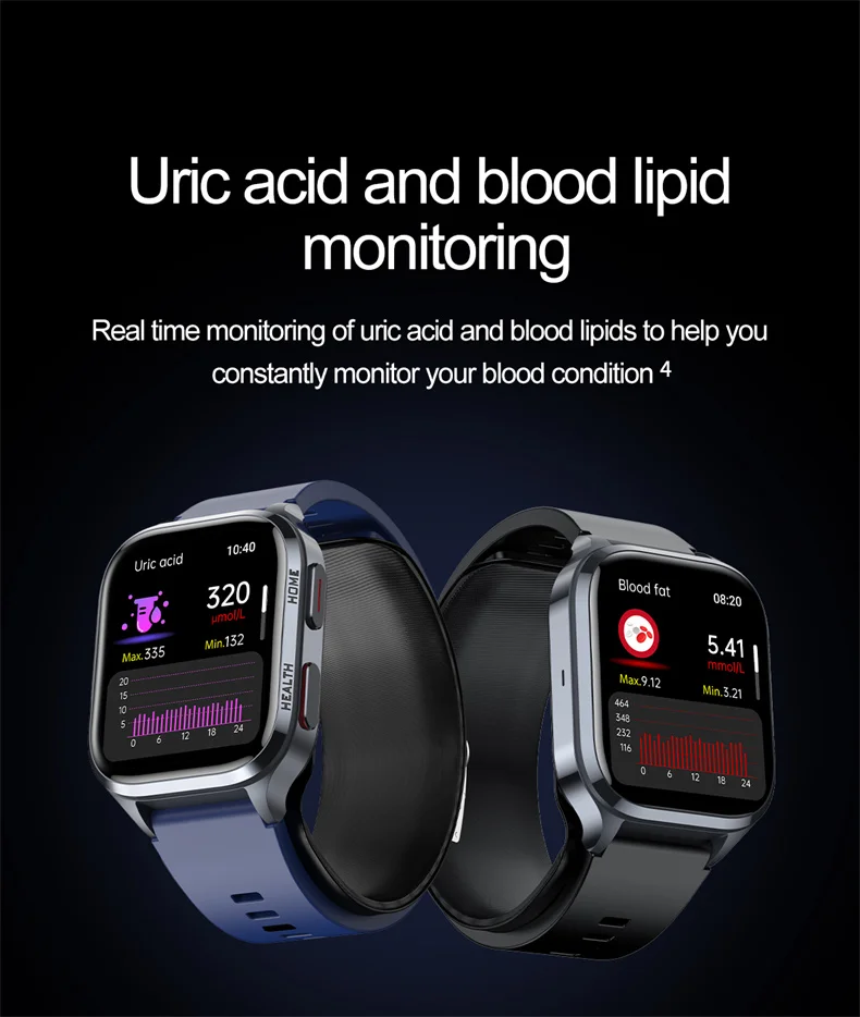 2025 New Health Nursing grade SmartWatch NFC Airbag type Smart Watch ...