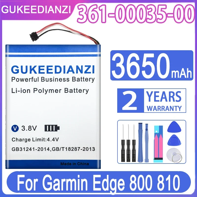 Gukeedianzi Batteria Di Ricambio 3650Mah Per Garmin Edge 800 810 361-00035-00 361-00035-07 361-00035-03