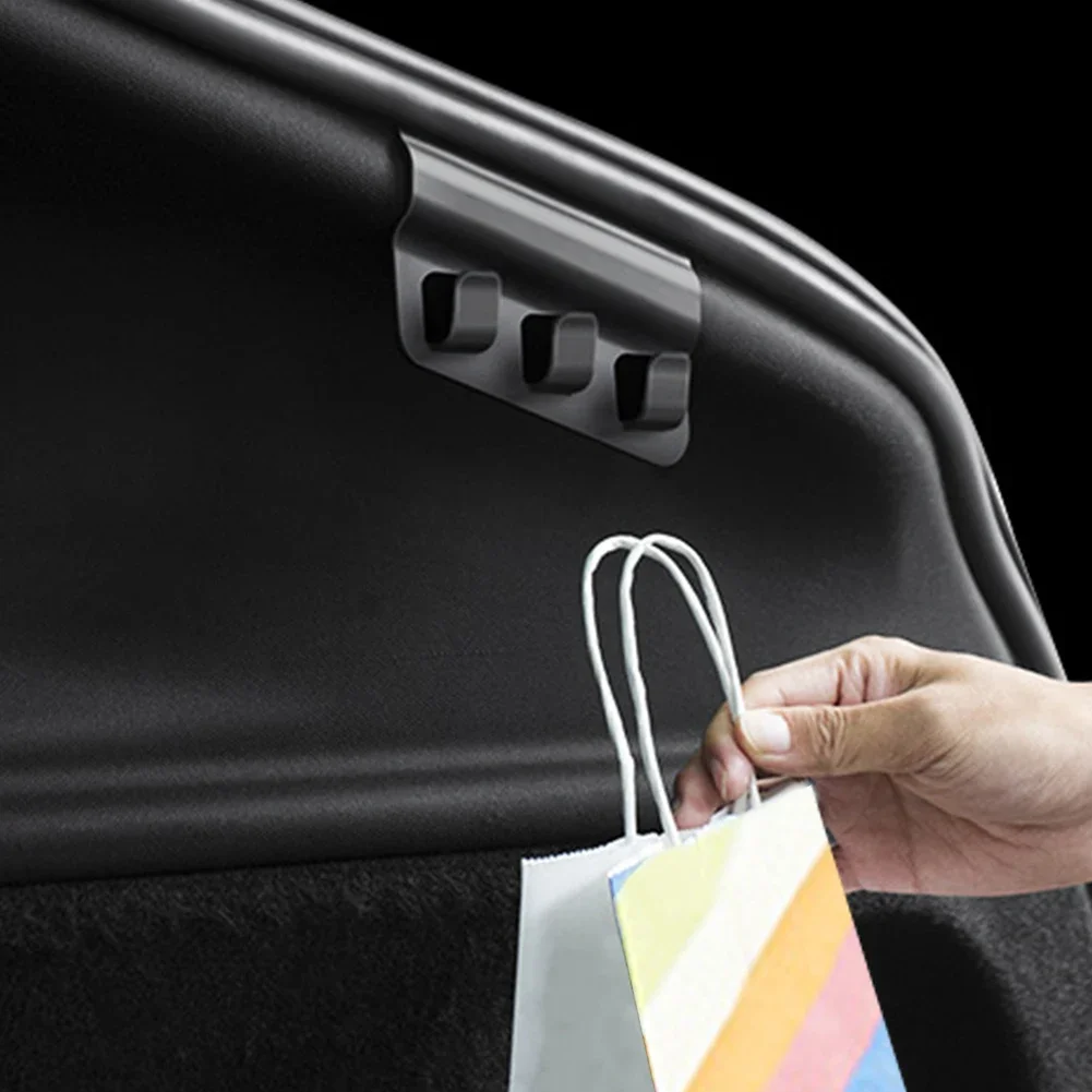 Efficient Space-Saving Vehicle Trunk Organizer and Grocery Bag Holder