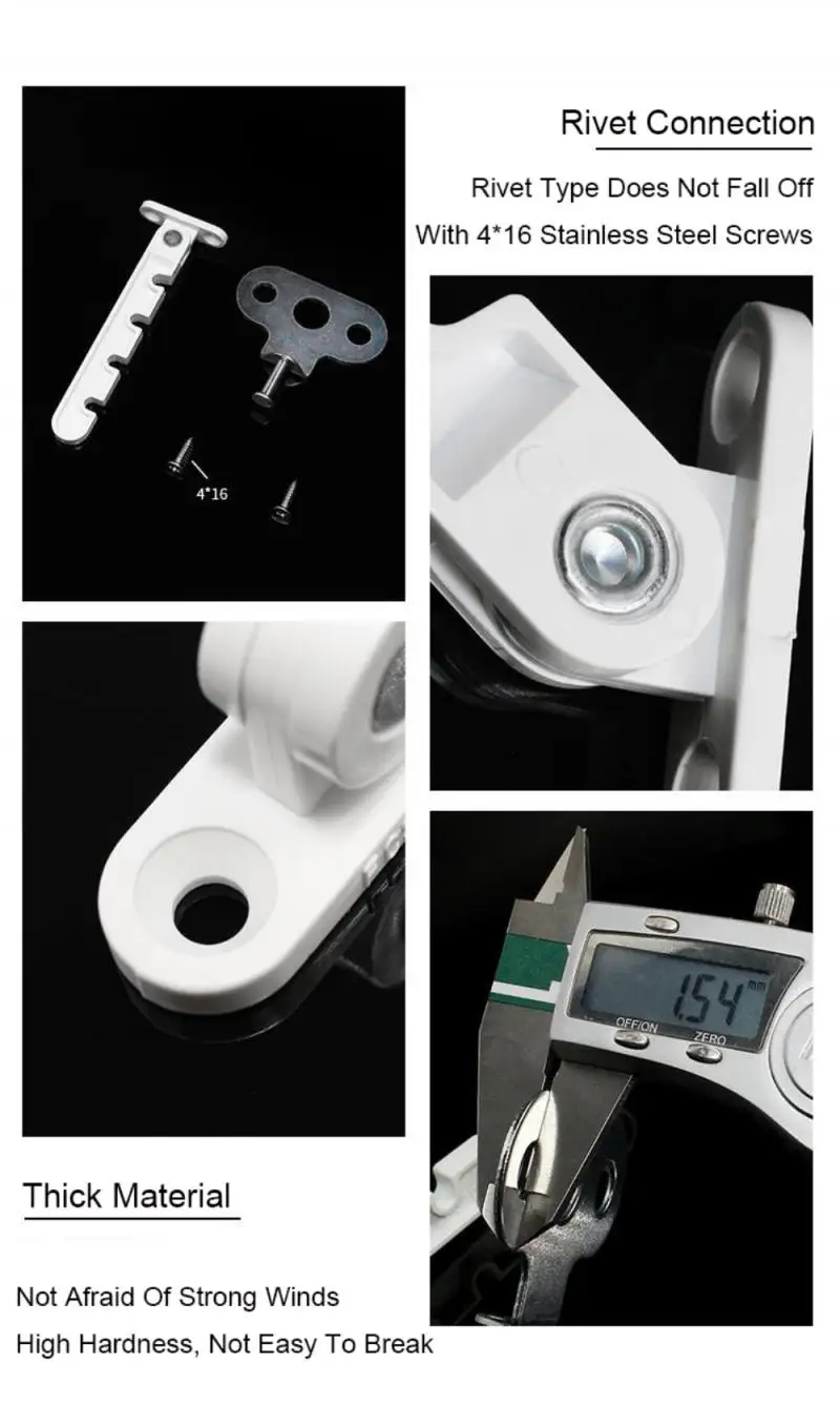 Plastic Steel Door And Window Limit Wind Hook Ventilation Limiter Retainer Child Safety Wind Brace Bracket Lock Latches For Home