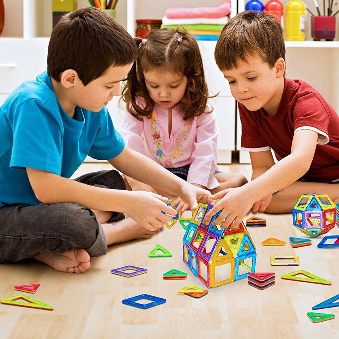 Brinquedo íma magnético de blocos de construção