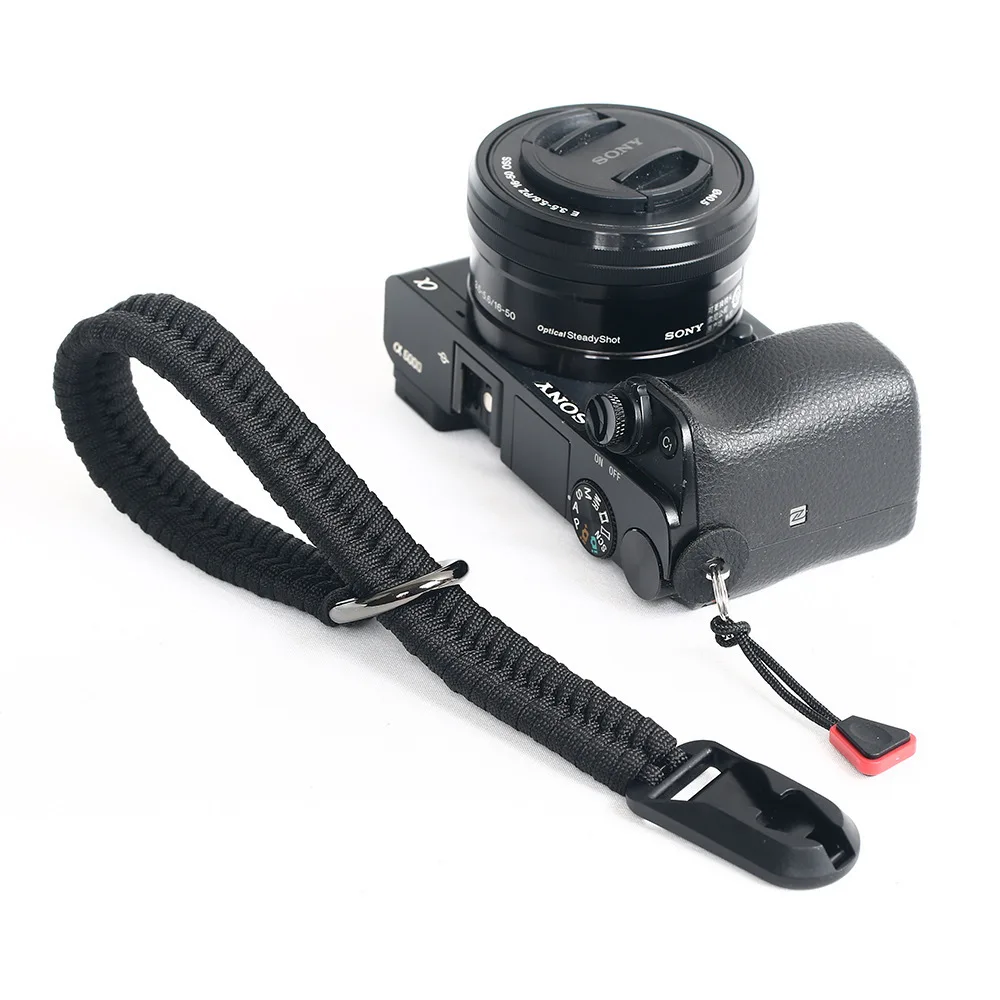 카메라 스트랩 카메라 스트랩 손목 그립 파라코드  펜탁스 손목 DSLR 카메라 로프 H3CA용 땋은 손목 밴드