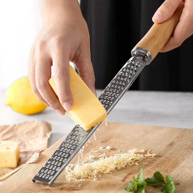 Lemon Ginger Stainless Steel Cheese Grater Garlic SIASKY Citrus Zester with Razor-Sharp Blade & Ergonomic Soft Handle Shredder for Cheese Cleaning Brush Protective Cover 