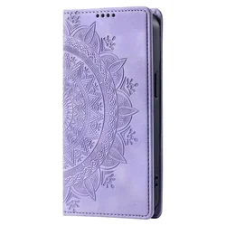 Luxury Magnetic Leather Flip Phone Case Cover for Huawei P30 (Purple)