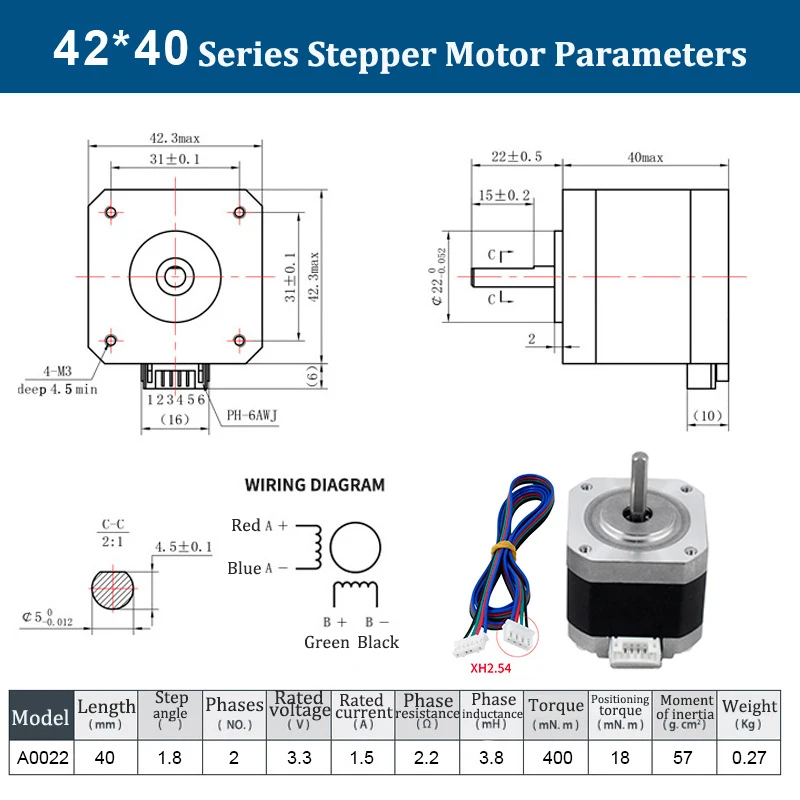 Generic 42 Stepper Motor For 3d Printer Cnc Engraving Milling Machine ...