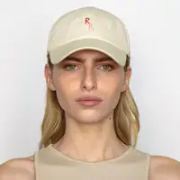Casual Monogram Cotton Baseball Cap for Men and Women Hand-Dyed Soft Fabric Dad Hat with Hand-Embroidered Letters - Image 3