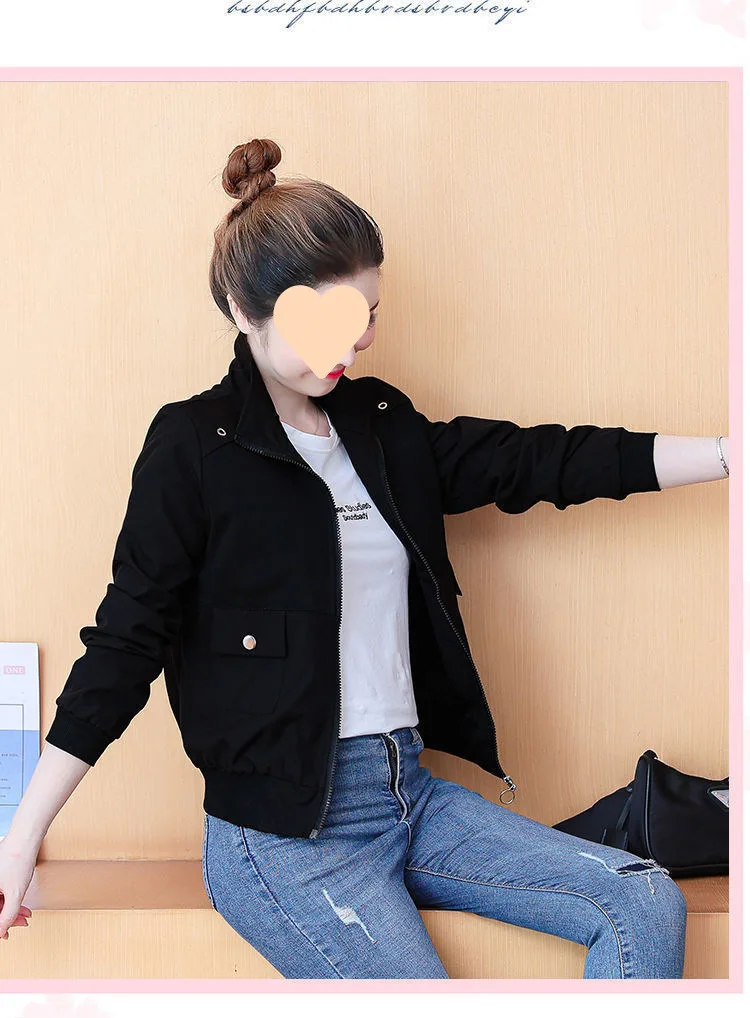 Damenjacke 2025, Frühling und Herbst, neues Oberteil, locker und vielseitig, lässig, modisch, Stehkragen, Trenchcoat-Trend – Detail 13