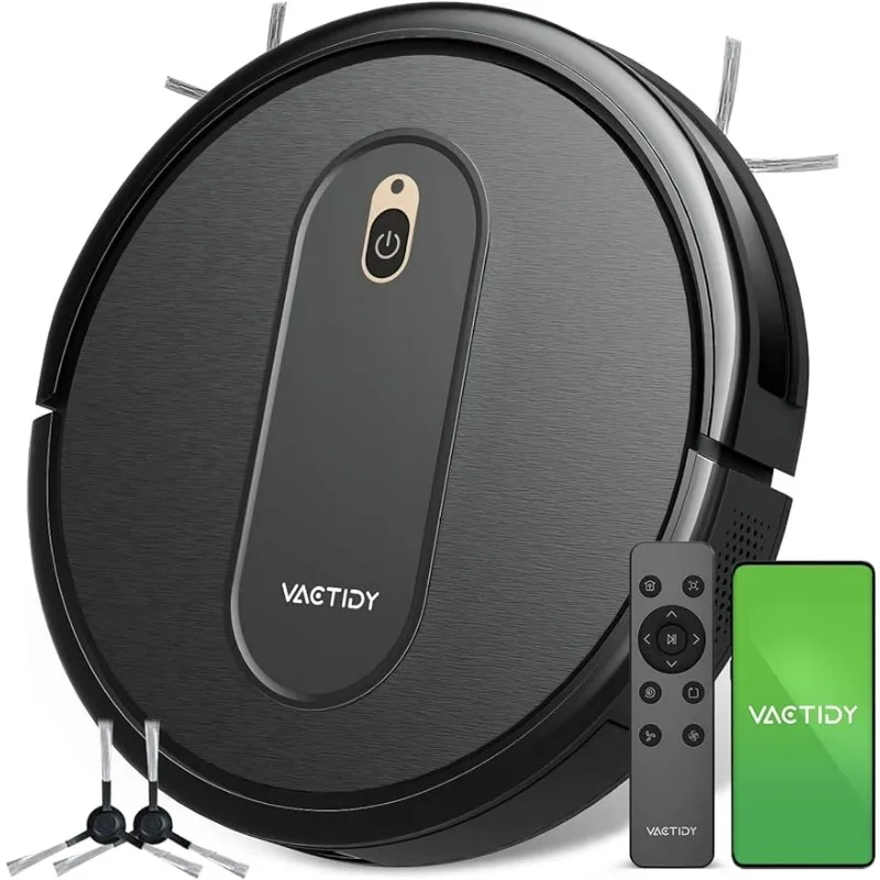 

2.4GHz WiFi/App/Alexa/Siri Control, Self-Charging Robotic Vacuum Cleaner for Low Carpet, Pet Hair, Hard Floors