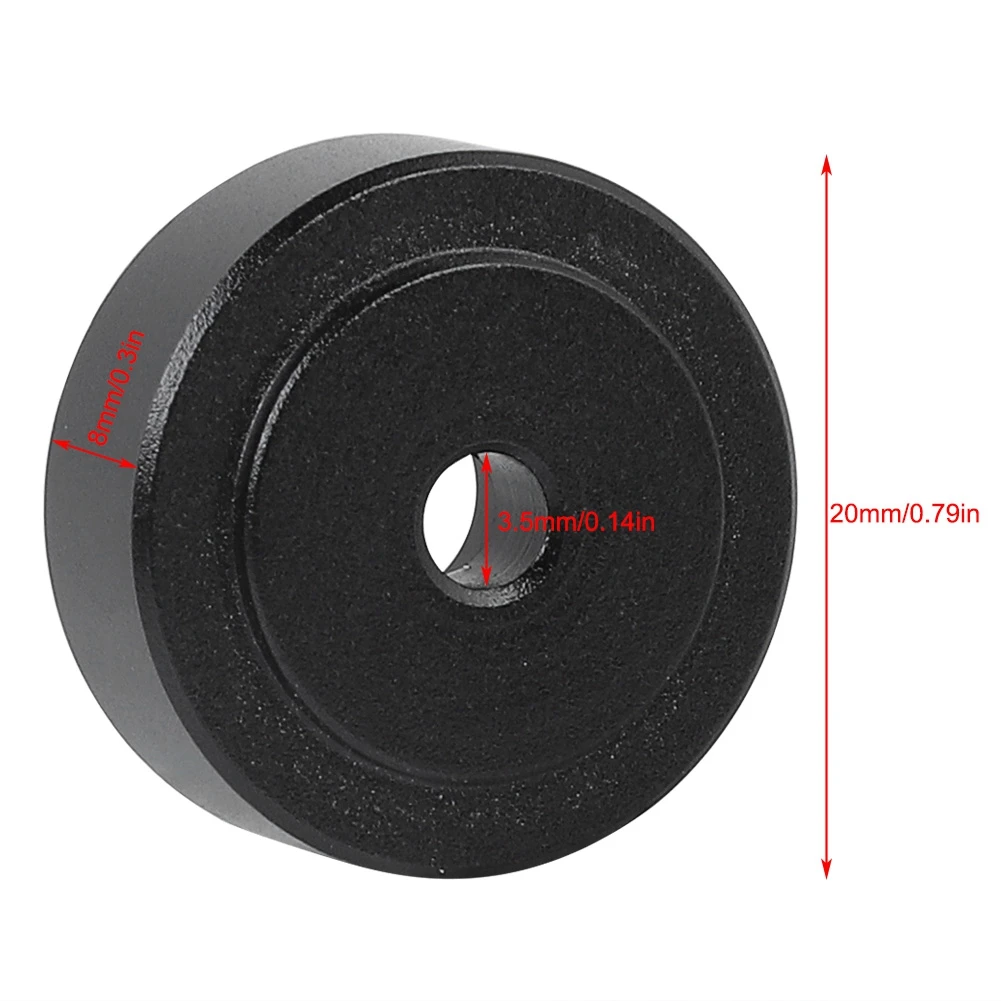 Amplifier Pad Aluminum Alloy Shock Absorption Speaker Spikes Stand Feet 4Pcs 20x8mm for Stereo Speakers Amplifiers
