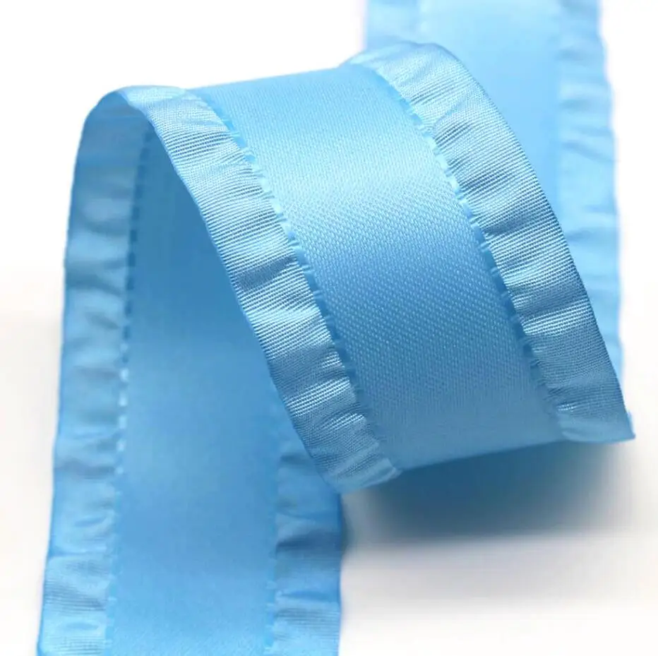 Ribbon Falbala Ruffled 22MM/38MM Skirt Lotus leaf Edge Hair Bows DIY Crafts Handmade Accessories Party Decoration 10 Yards