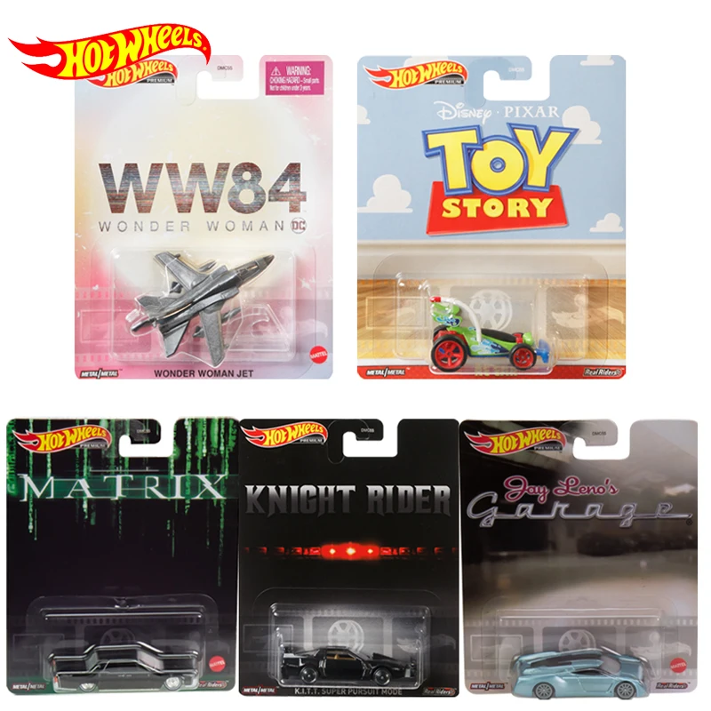 

Original Hot Wheels Premium Car Retro Entertainment Diecast 1:64 Voiture KITT Super Pursuit Mode Toy Story Boy Toys for Children
