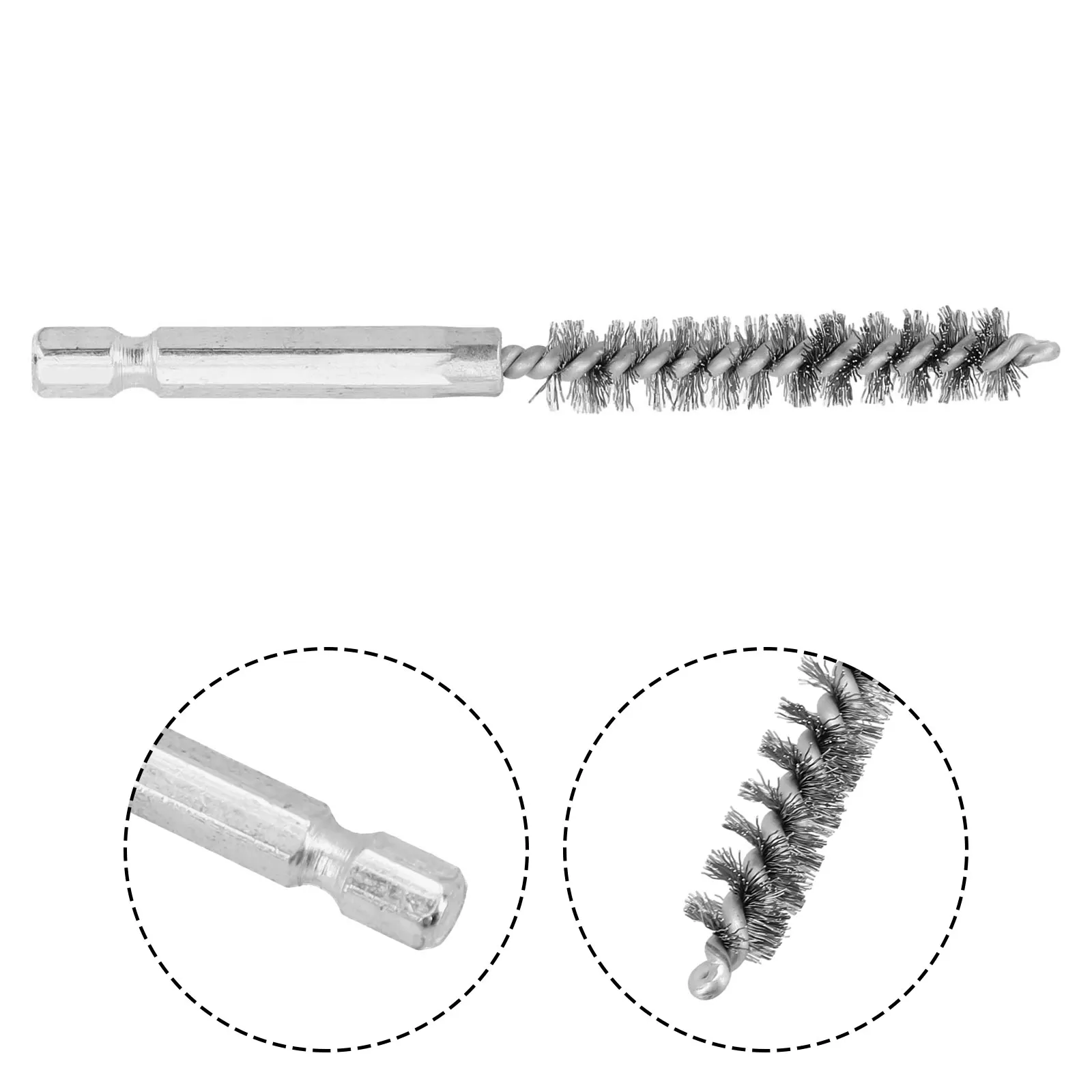 

1pc 9-25mm Wire Tube Machinery Cleaning Brush Rust Cleaner Washing Polishing Tool For Cleaning Polishing Removing Paint/rust