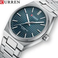CURREN 8439 Top Brand Men's Watch Luxury Business Waterproof Stainless Steel Military Quartz Men's Watches relógios masculino