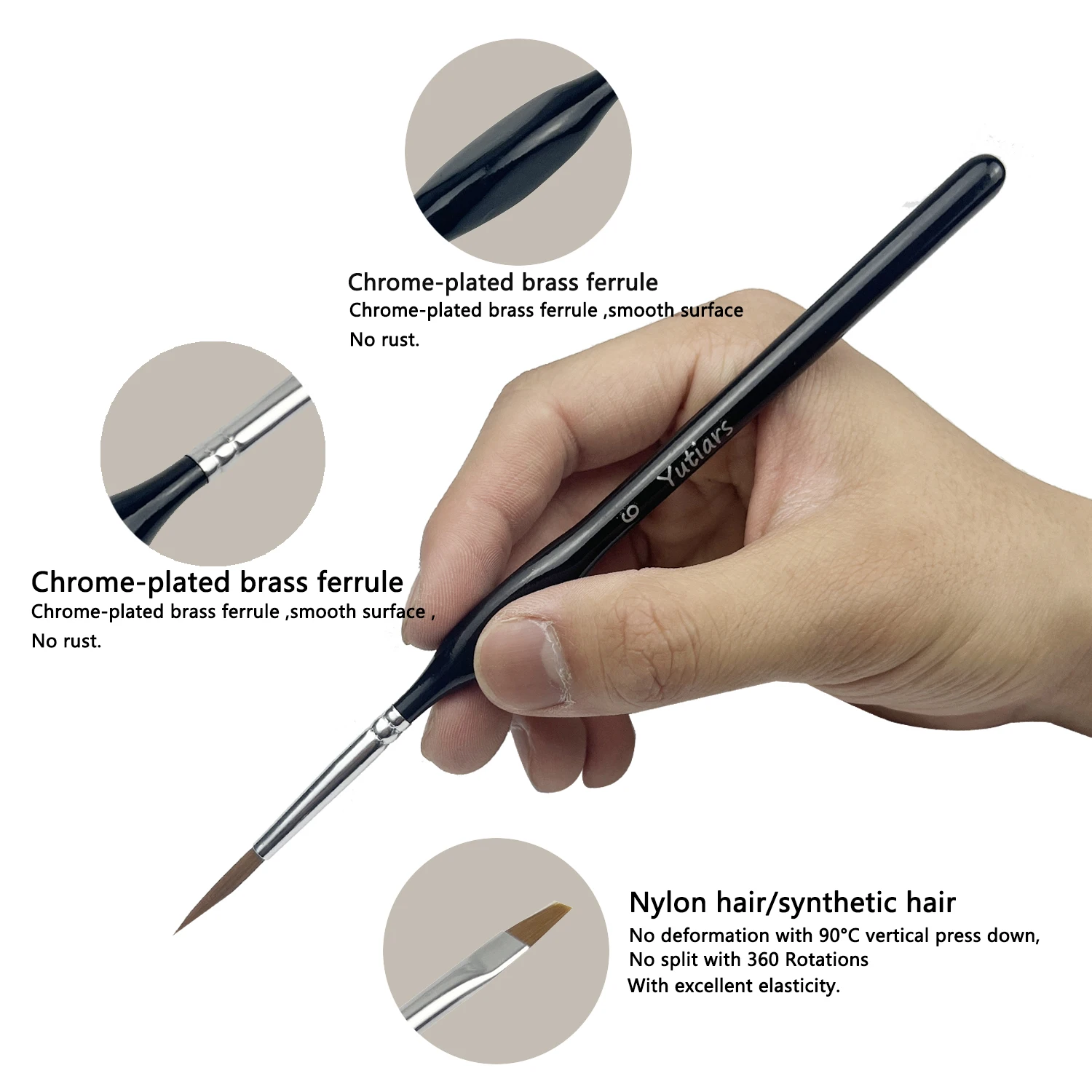 Detail Paint Brushes Set for Tiny Tip Acrylic and Watercolor Painting - Professional Artist Supplies for 40k Miniatures and Face 2