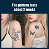 30pcs Semi Permanent Cartoon Herbal Tattoo Stickers For Women's Waterproof Disposable Water Transfer Printing Stickers 3