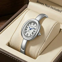 Montre à quartz élégante pour femme avec cadran ovale Roma, bracelet à la mode, montre-bracelet pour femme, Reloj Mujer, horloge pour fille, cadeau (sans boîte) 2