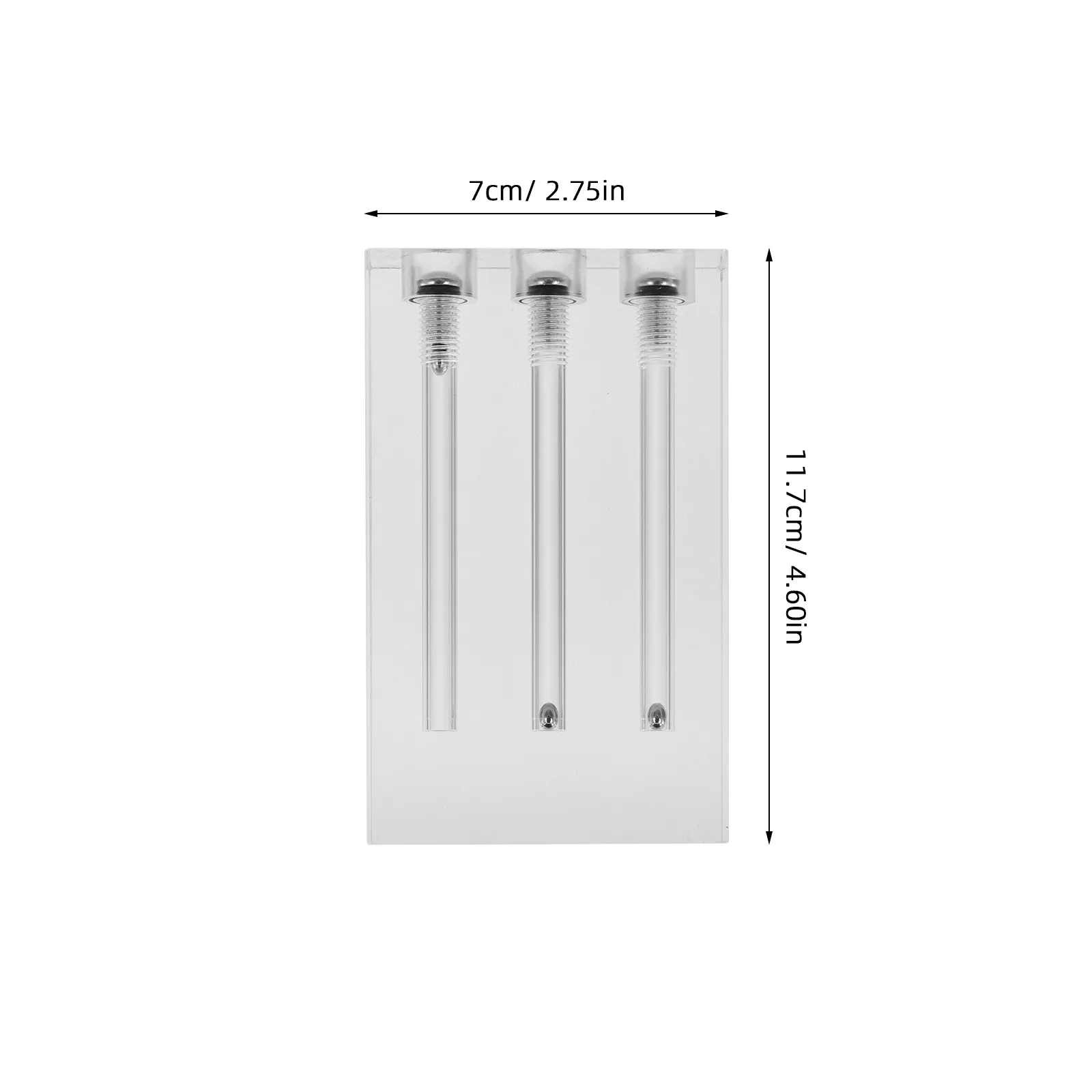 1 세트 엔진 오일 품질 테스터 3 홀 아크릴 비교기 자동차 변속기 오일 점도 테스트 자동차 진단 도구