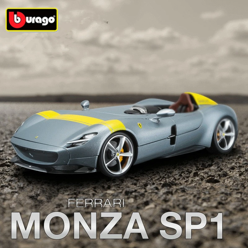

Bburago 1:24 Ferrari Monza SP1 Alloy Sports Car Model Diecast Metal Toy Concept Car Model Simulation Collection Childrens Gifts
