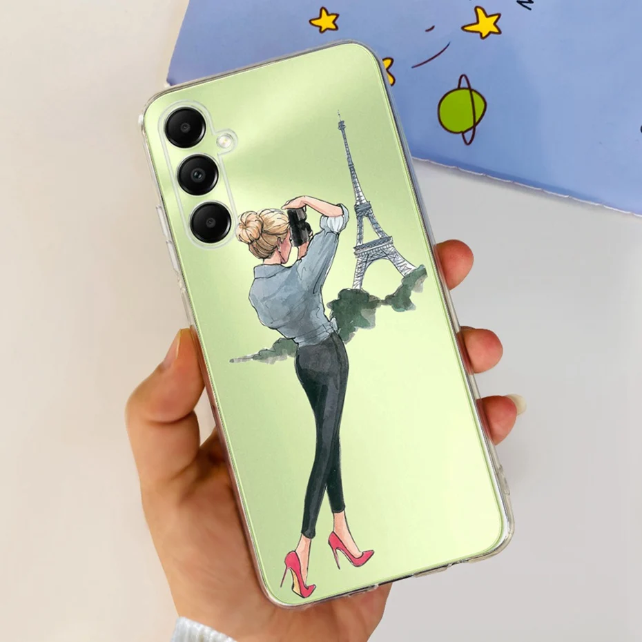 Stylish Soft Silicone TPU Phone Case - Fashion Painted Design
