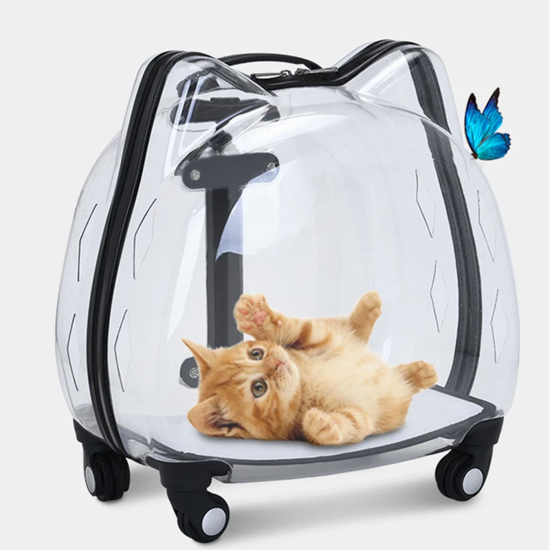 Backpack Trolley Dog Cat Dog Transparent Trolley Pets Trolley