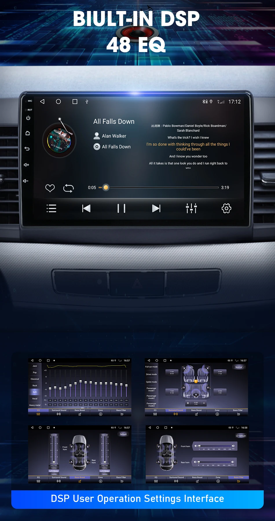 Srnubi Autoradio für Mitsubishi Lancer 10 CY 2007–2012 Carplay Android Auto Multimedia Player Stereo Navigation GPS Head Unit – Detail 10