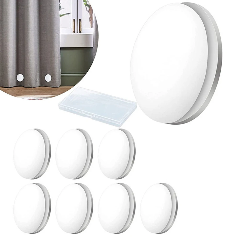 1/8 Pcs Magnetic Curtains Weights Windproof Shower Curtains Magnet Buckle Balcony Cloth Weights For Drapery Tablecloth
